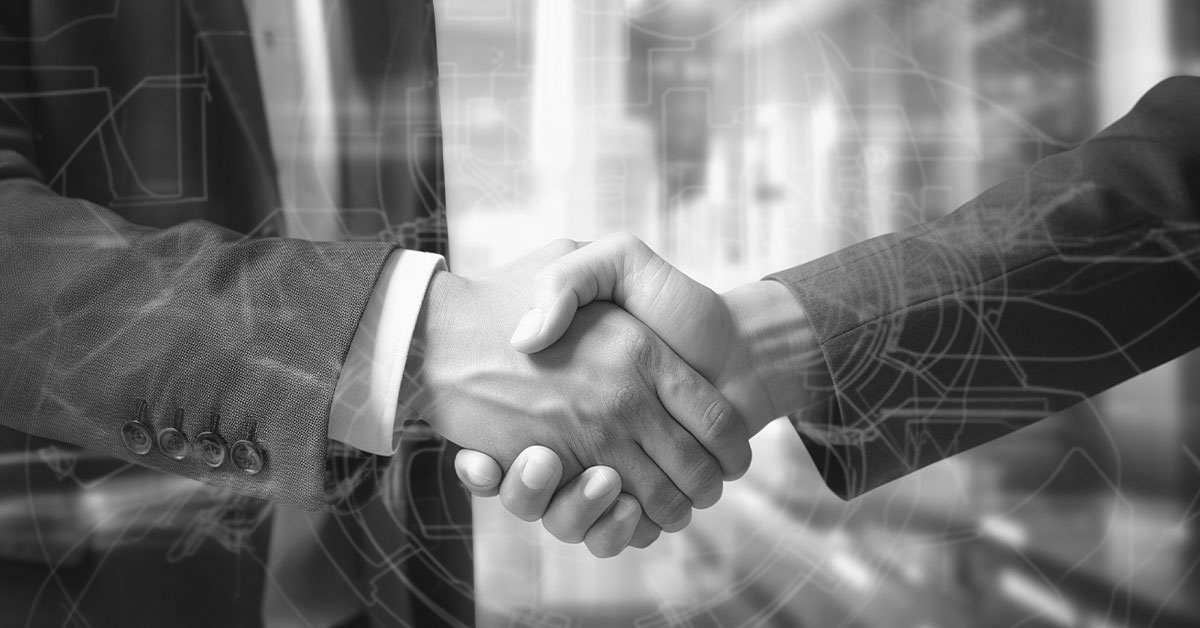 Business; Handshake; Technology concept
