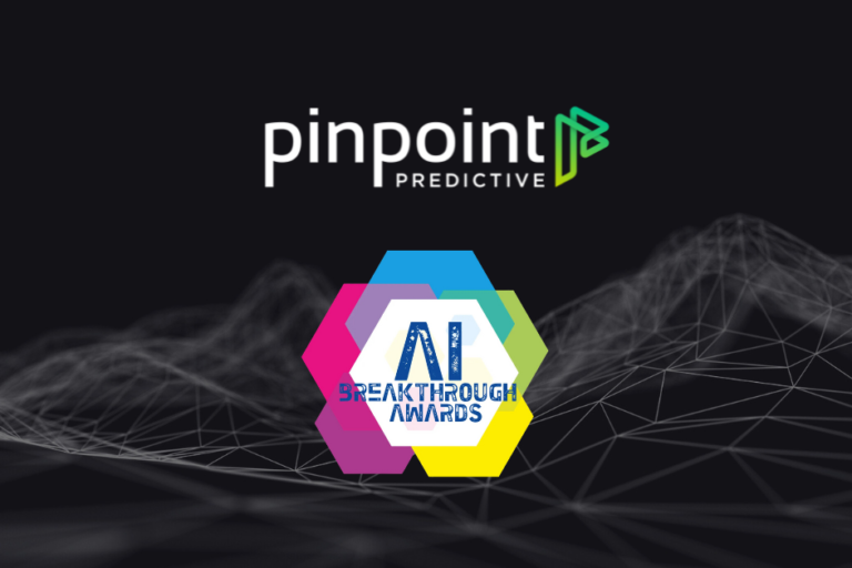 AI Breakthrough 2023 AI Breakthrough Awards logo with Pinpoint logo
