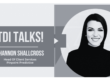 TDI Talks Interviews Shannon Shallcross hero image with headshot of Shannon