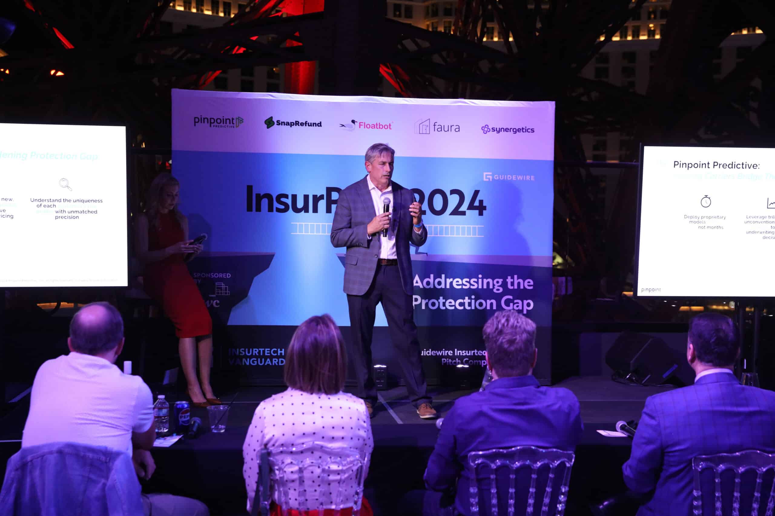 Scott Ham presents at Guidewire InsurPitch event Vegas 2024