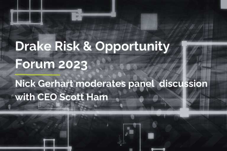 Header Drake Risk & Opportunity Forum 2023 Scott Ham